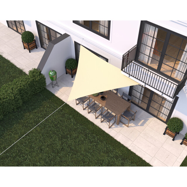 Hanse® Schaduwdoek driehoek waterdoorlatend 3x3x3 m zonnedoek 3048769 large