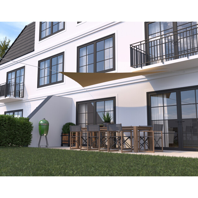 Hanse® Schaduwdoek driehoek waterafstotend 4,5x4,5x4,5 m creme 3048710 large