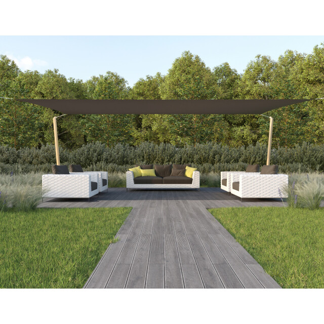 Hanse® Schaduwdoek rechthoek waterdoorlatend 6x7 m zonnedoek 3048790 large