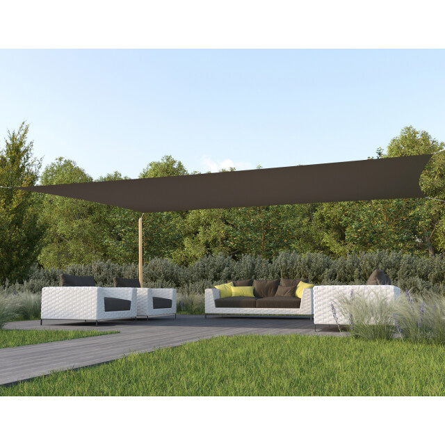 Hanse® Schaduwdoek rechthoek waterdoorlatend 6x7 m zonnedoek 3048790 large