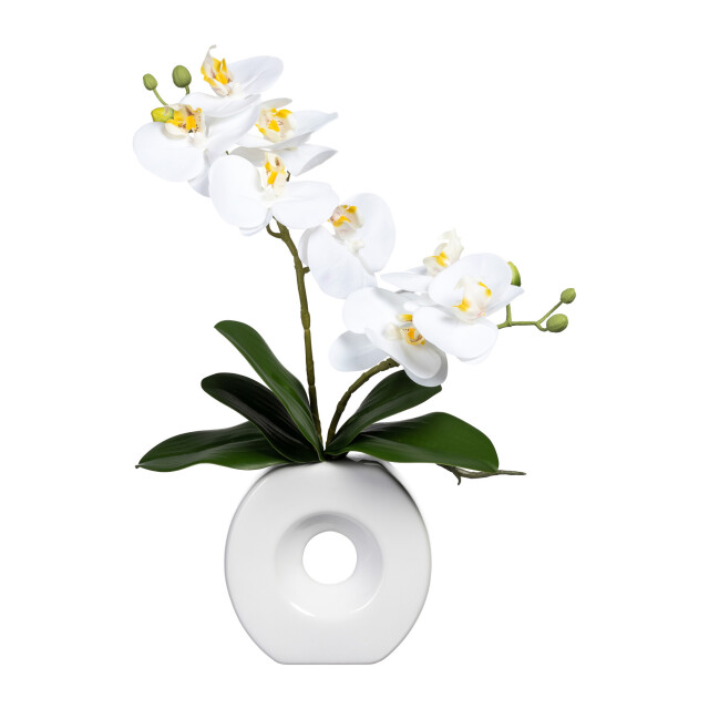 Kopu ® kunstbloem te orchidee 35 cm in mooie te vaas phalenopsis 2612713 large
