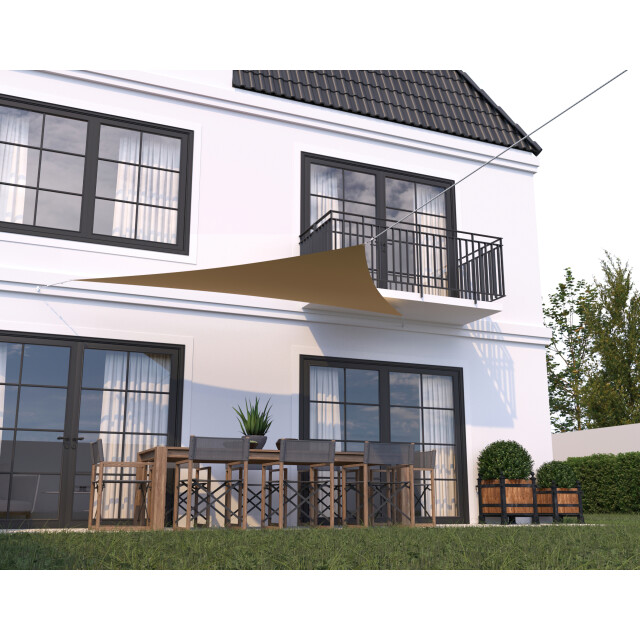 Hanse® Schaduwdoek driehoek waterdoorlatend 3x3x3 m zonnedoek 3048769 large