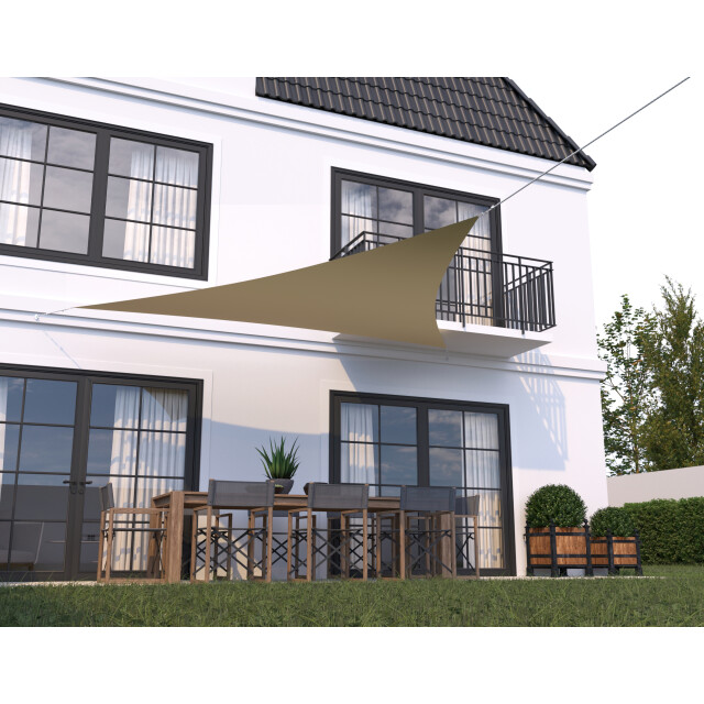 Hanse® Schaduwdoek driehoek waterdoorlatend 3x3x3 m zonnedoek 3048769 large