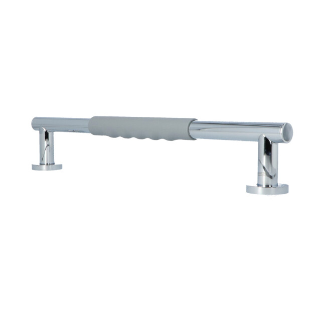 Luzzo ® fisso soft handgreep badkamer/toiletgreep 45 cm chroom/grijs - 3048850 large