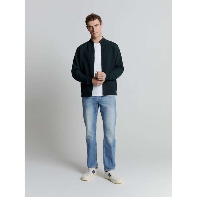 No Excess Sweater full zipper jacquard mix night 27100118-078 large
