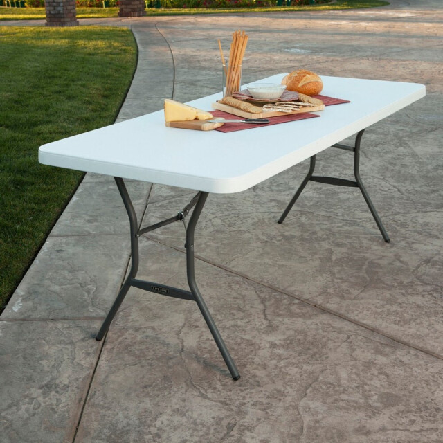 Lifetime Kunststof tafel opvouwbaar campingtafel - 182x76x74cm 3049068 large