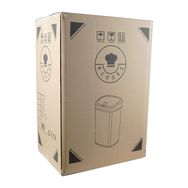 4cookz ® clever square prullenbak met sensor 58 liter - 3047748 large
