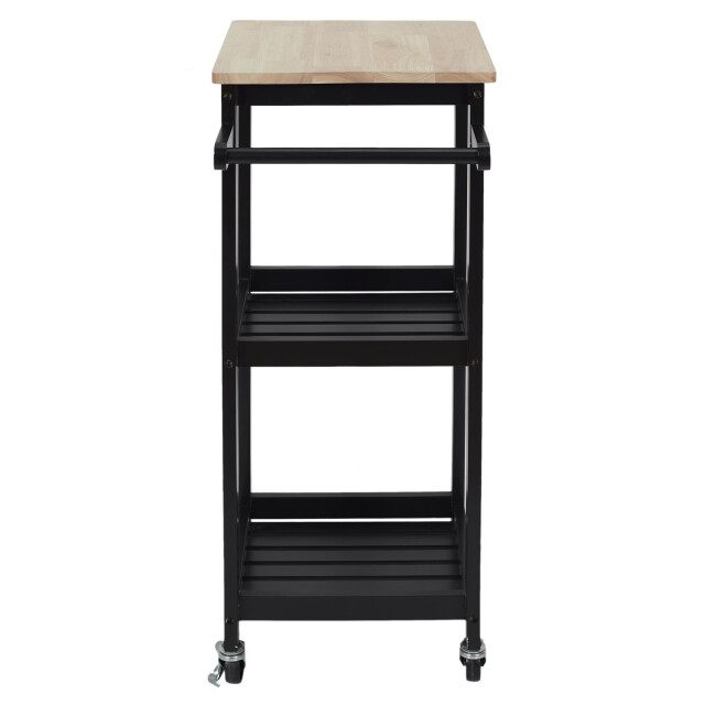 5Five Keukentrolley met 2 planken op wielen 37x45x85 cm - 3047708 large