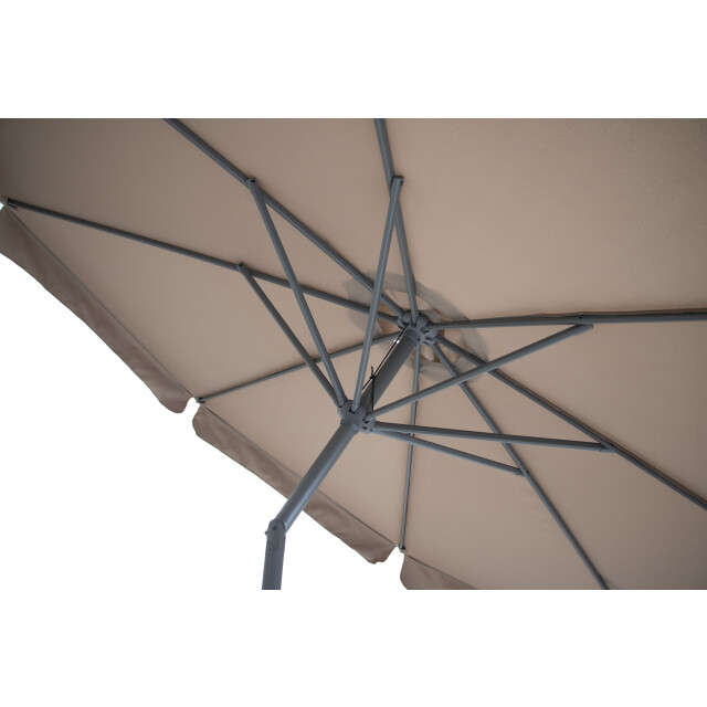 4gardenz ® parasol rond 300 cm met volant kantelbaar - 3049028 large