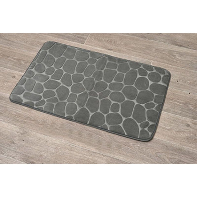 4goodz Pebbles zachte traagschuim badmat douchemat 50x80 cm kaki 3048805 large