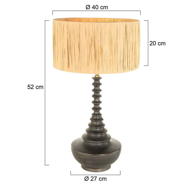 Bright Home Trendy tafellamp lunar naturel 2991016 large