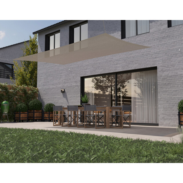 Hanse® Schaduwdoek rechthoek waterdoorlatend 2,5x4 m zonnedoek 3048760 large
