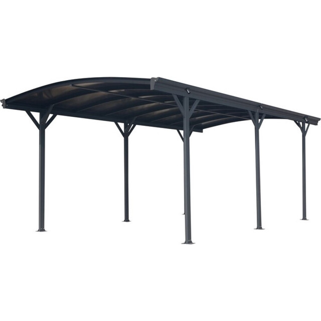 Westmann Aluminium carport met rond dak model bergen - 505x300x220cm 3047985 large
