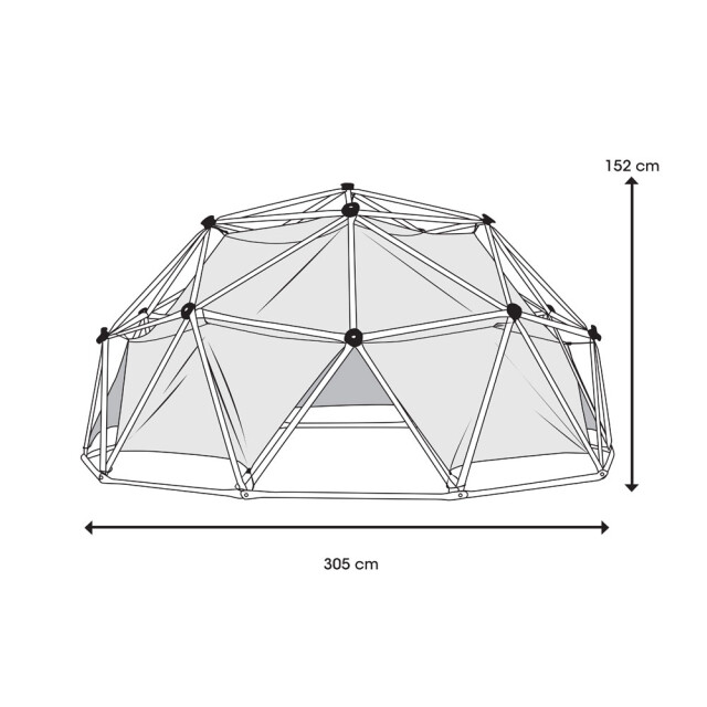 Lifetime Stalen speeltoestel geodome | speeltoestel inclusief speeltent | 3048344 large