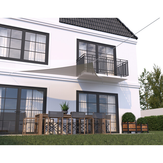 Hanse® Schaduwdoek driehoek waterdoorlatend 4,5x4,5x4,5 m 3048689 large