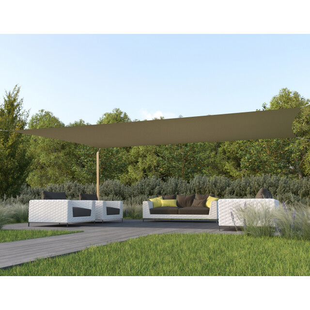 Hanse® Schaduwdoek rechthoek waterdoorlatend 6x7 m zonnedoek 3048766 large