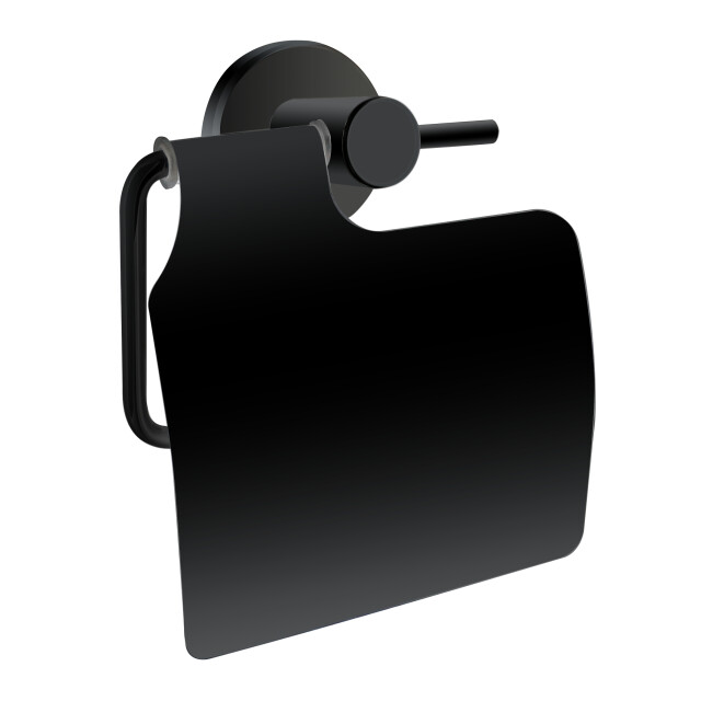 4bathroomz ® oslo toiletrolhouder met klep wc rolhouder - 3048745 large