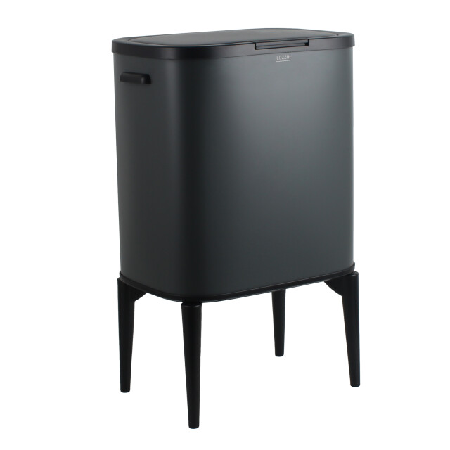 Luzzo ® new york push prullenbak afvalscheiding 2 vakken - 3047825 large