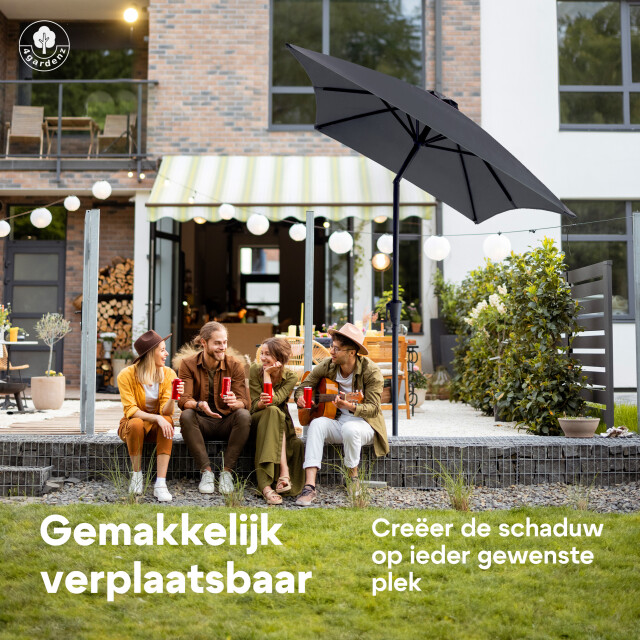 4gardenz ® parasol rechthoek 150x250cm kantelbaar balkonparasol 3049024 large