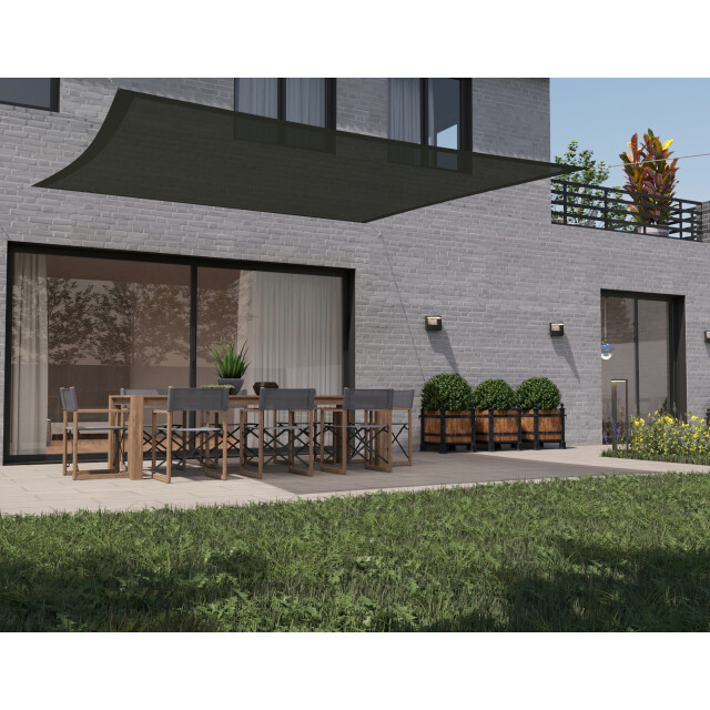 Hanse® Schaduwdoek vierkant waterdoorlatend 2x2 m zonnedoek 3048673 large