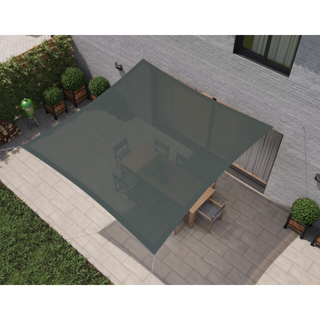 Hanse® Schaduwdoek vierkant waterdoorlatend 2x2 m zonnedoek 3048673 large