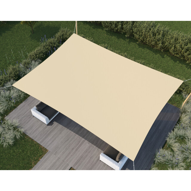 Hanse® Schaduwdoek rechthoek waterdoorlatend 6x7 m zonnedoek 3048766 large