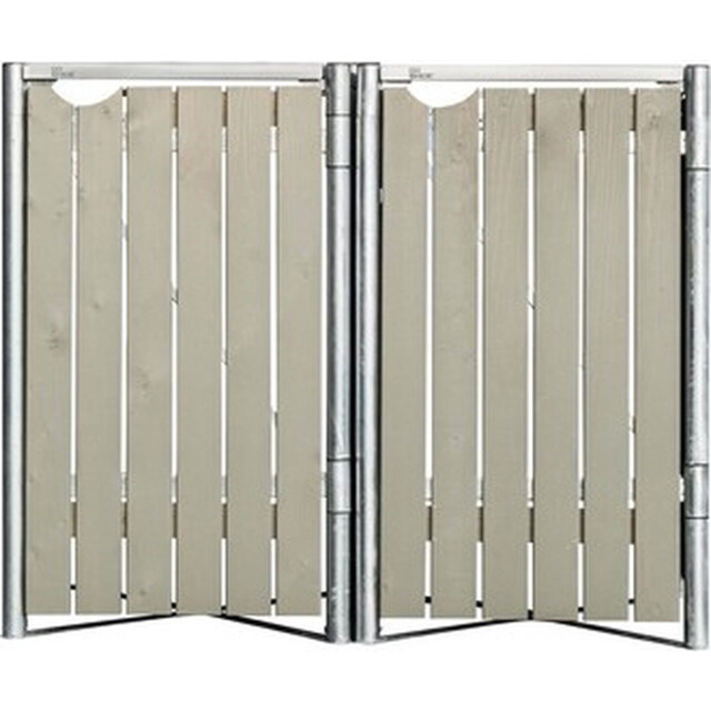 Hide ® containerombouw 2 afvalcontainers hd02406 kliko ombouw hout /staal 3047946 large