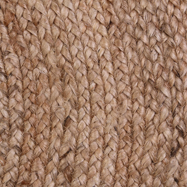 4goodz Vloerkleed jute 2-tone rond Ø 120 cm /wit 3048887 large