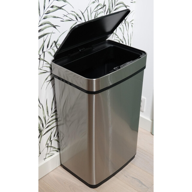 4cookz ® prullenbak met sensor 60 liter hygiënisch sensorprullenbak rvs 2 3047747 large