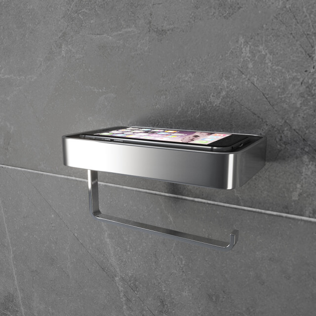 Luzzo ® piazzo messing toiletrolhouder met planchet wc rolhouder 3048827 large
