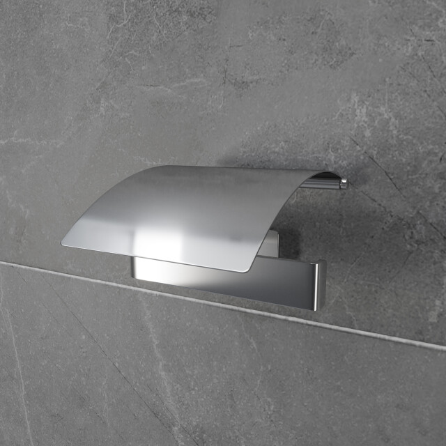 Luzzo ® piazzo messing toiletrolhouder met klep wc rolhouder - 3048828 large