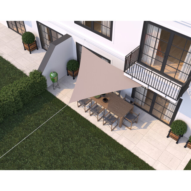 Hanse® Schaduwdoek driehoek waterdoorlatend 3x3x3 m zonnedoek 3048707 large