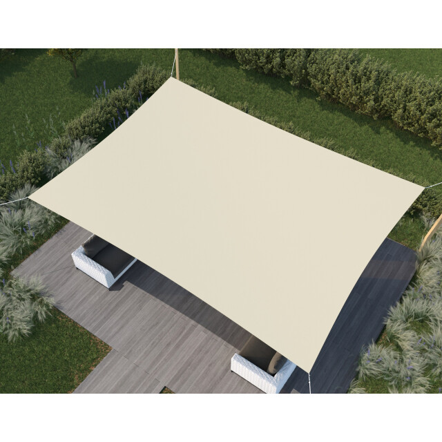 Hanse® Schaduwdoek rechthoek waterdoorlatend 6x8 m zonnedoek 3048768 large