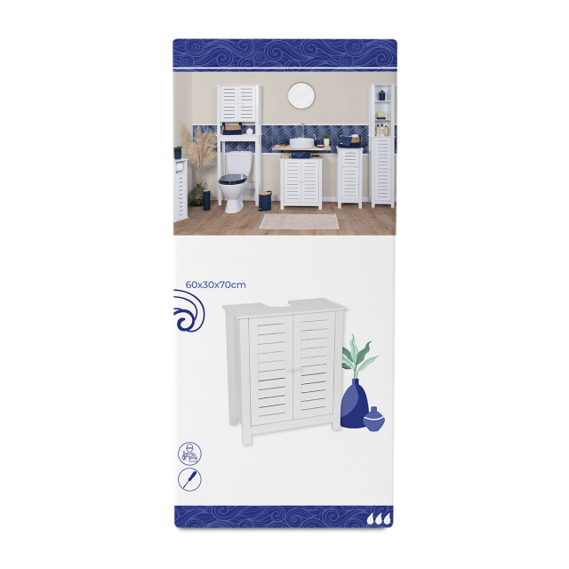 4goodz Mdf wastafel onderkast santorini met uitsparing met 2 planken wastafelmeubel 3047906 large