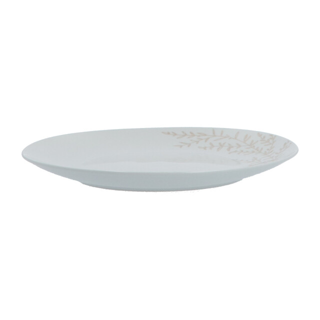 Secret de Gourmet 6 stuks porseleinen ontbijtborden rozenhout 21 cm wit/ 3048006 large