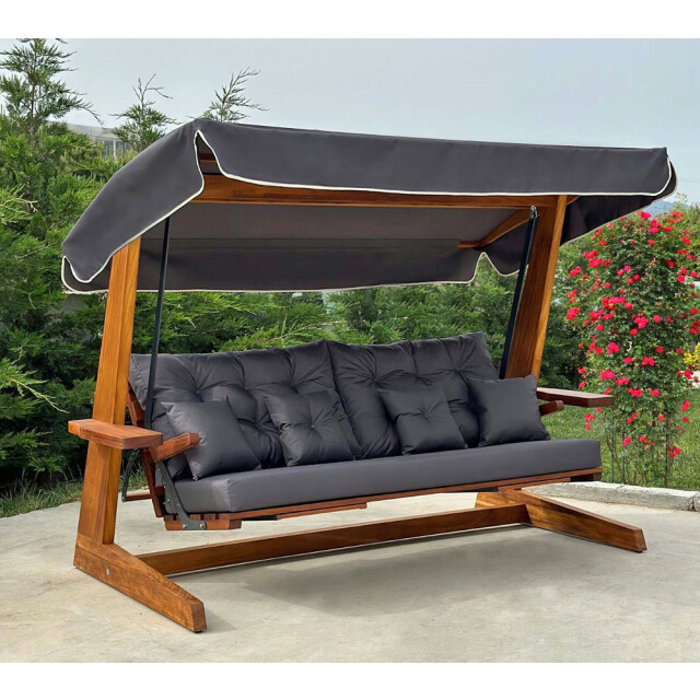 Westmann 4-persoons houten verandaschommel luna 2600 139x260x195 cm 3057067 large