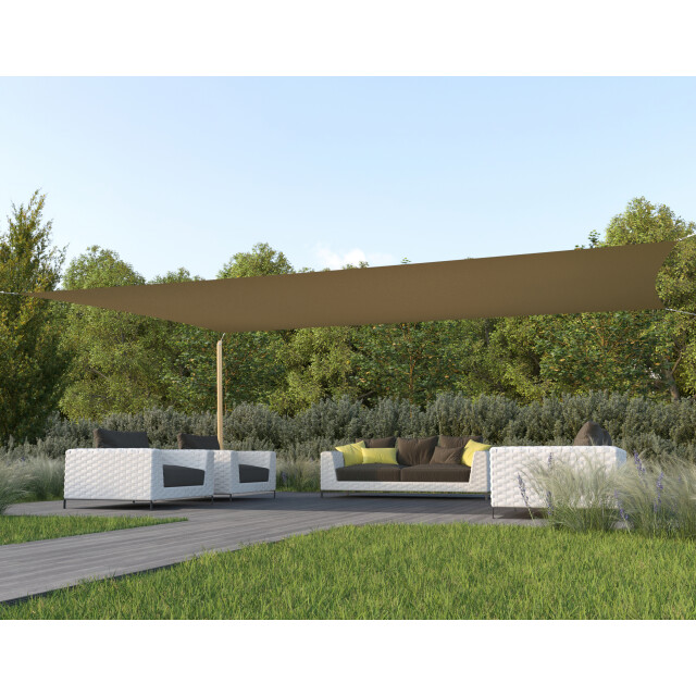 Hanse® Schaduwdoek rechthoek waterdoorlatend 6x8 m zonnedoek 3048768 large
