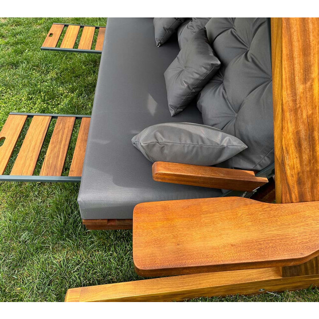 Westmann 4-persoons houten verandaschommel luna 2600 139x260x195 cm 3057067 large