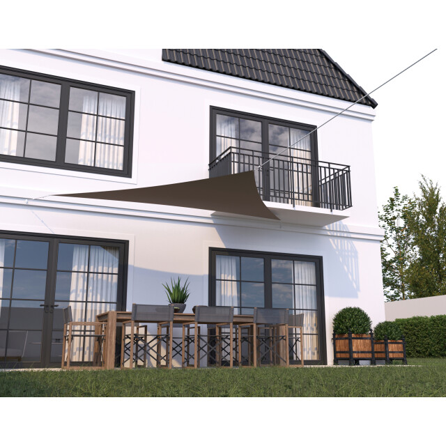 Hanse® Schaduwdoek driehoek waterdoorlatend 3x3x3 m zonnedoek 3048707 large