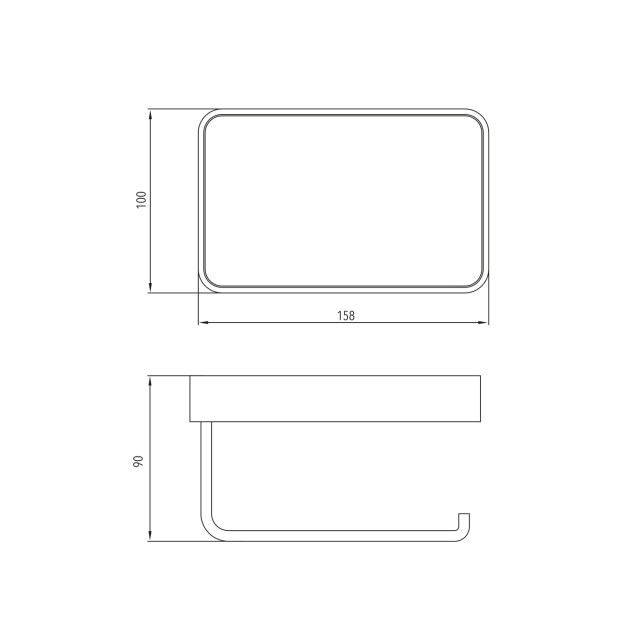 Luzzo ® piazzo messing toiletrolhouder met planchet wc rolhouder 3048827 large