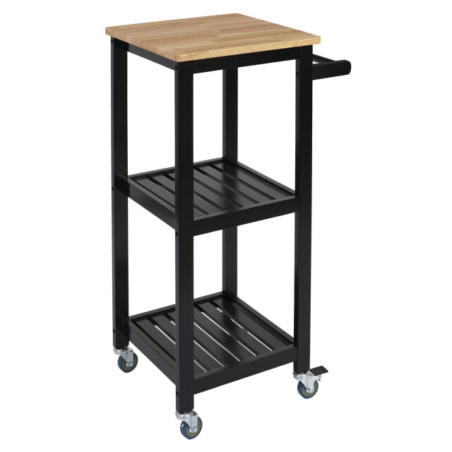 5Five Keukentrolley met 2 planken op wielen 37x45x85 cm - 3047708 large