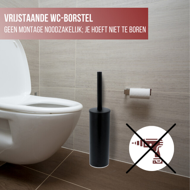 4bathroomz ® oslo vrijstaande toiletborstel serie oslo toiletborstel 3048747 large