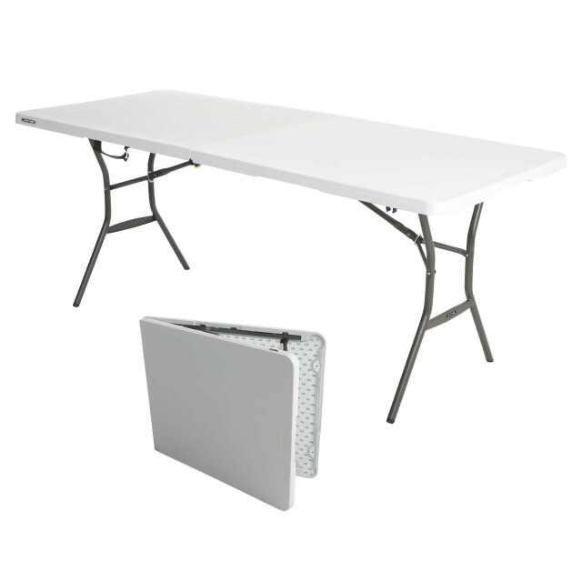 Lifetime Kunststof tafel opvouwbaar campingtafel - 182x76x74cm 3049068 large