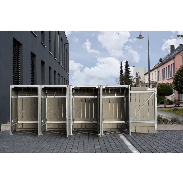 Hide ® containerombouw hd24406 hout kliko ombouw 4 afvalcontainers 3047949 large