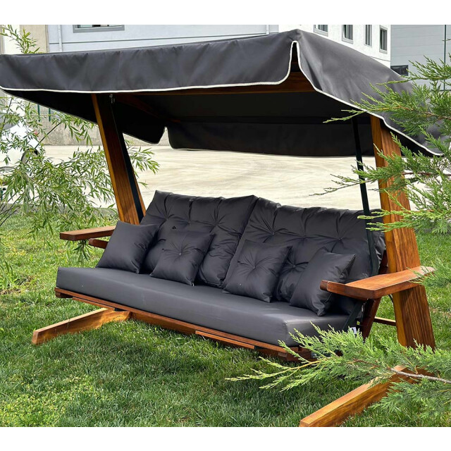 Westmann 4-persoons houten verandaschommel luna 2600 139x260x195 cm 3057067 large