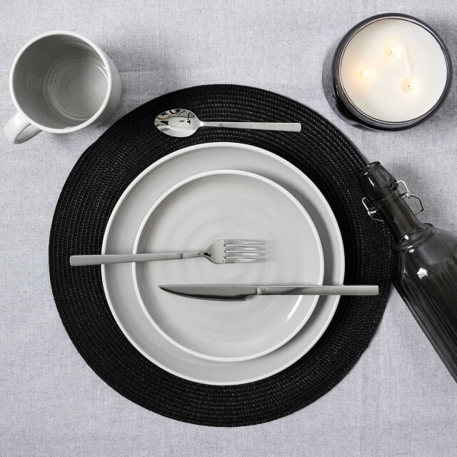 Home Deco Factory Serviesset 6 persoons 18-delig aardewerk /wit 3047567 large