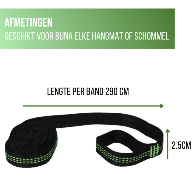 4gardenz ® hangmat vakantieset nylon hangmat +bevestingsset 3049022 large