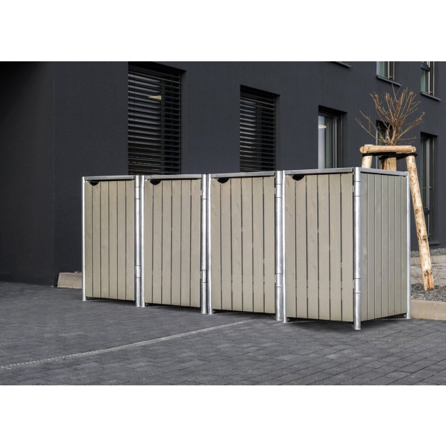 Hide ® containerombouw hd24406 hout kliko ombouw 4 afvalcontainers 3047949 large