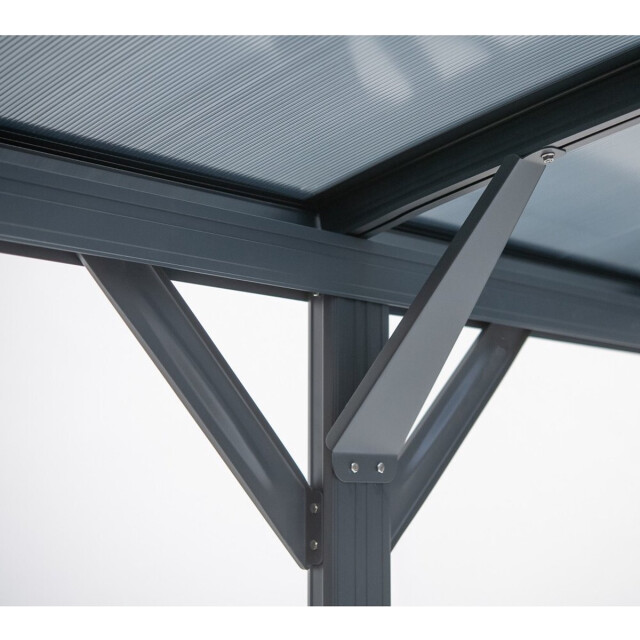 Westmann Aluminium carport met rond dak model bergen - 505x300x220cm 3047985 large
