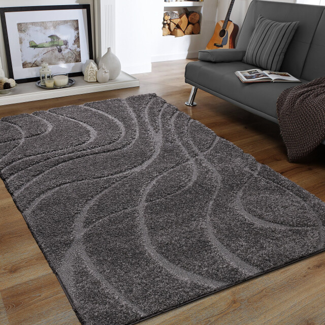 Muratap Luxus shaggy plus hoogpolig vloerkleed skandi design uni effen - 3046104 large